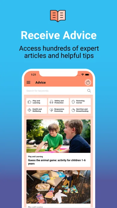 تصاویر Bebbo parenting app
