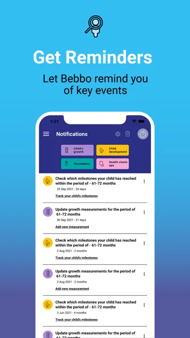 تصاویر Bebbo parenting app
