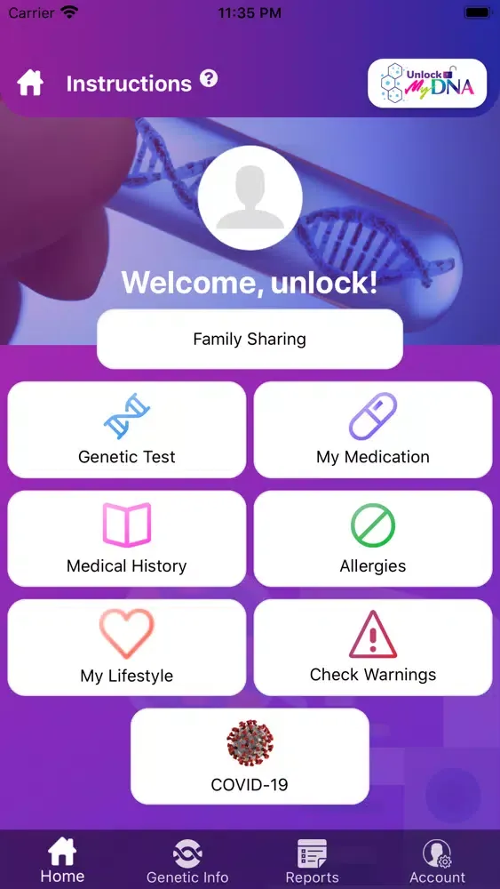 Unlock MyDNA سکرین شاٹس