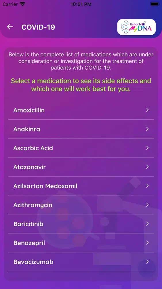 Unlock MyDNA سکرین شاٹس