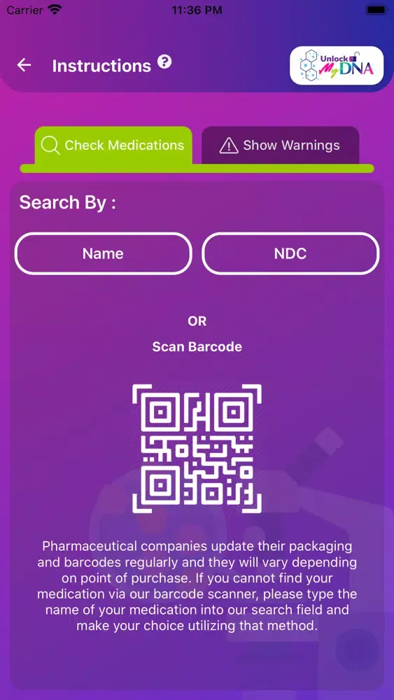 Unlock MyDNA سکرین شاٹس