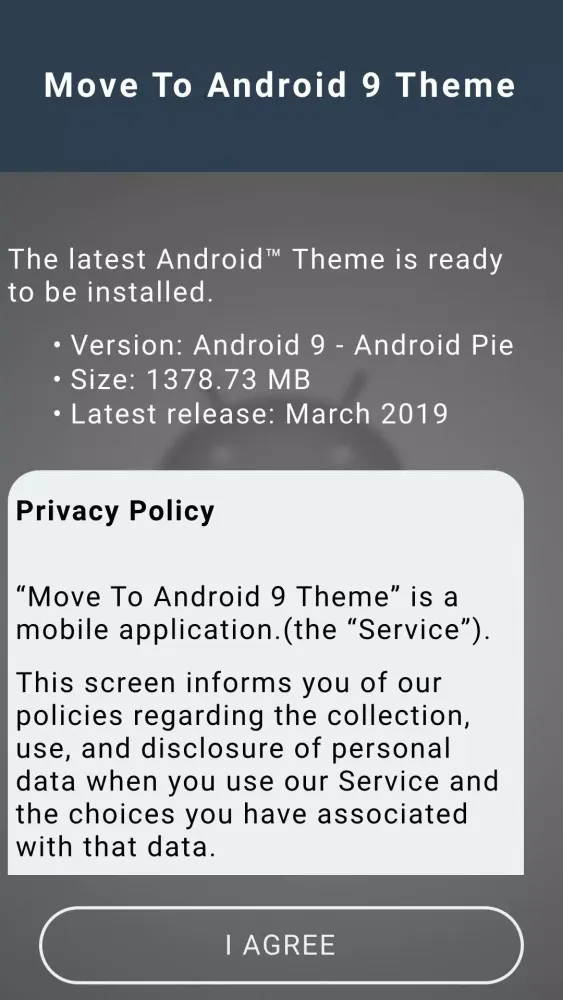 Move To Android 9 Theme应用截图