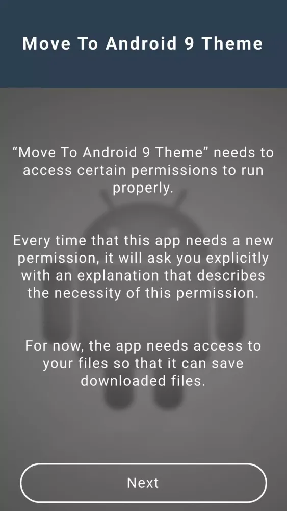 Move To Android 9 Theme应用截图