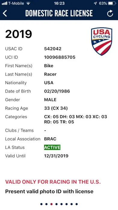 Capturas de pantalla de USA Cycling