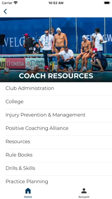 USA Water Polo Mobile Coach スクリーンショット