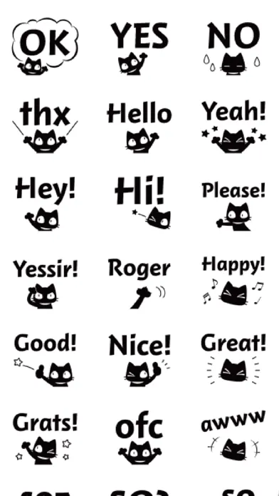 Ảnh chụp màn hình của kuro nyanko deka moji