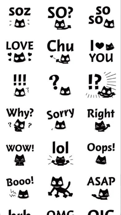 Ảnh chụp màn hình của kuro nyanko deka moji
