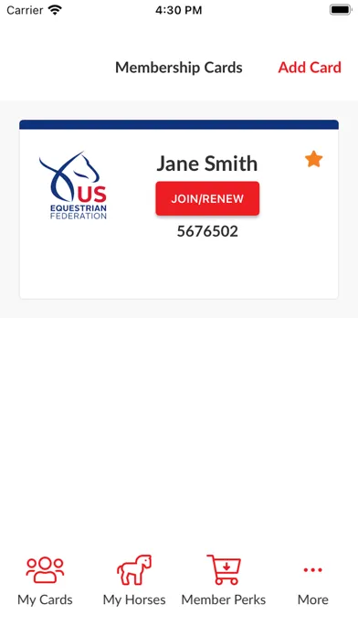 USEF Wallet スクリーンショット