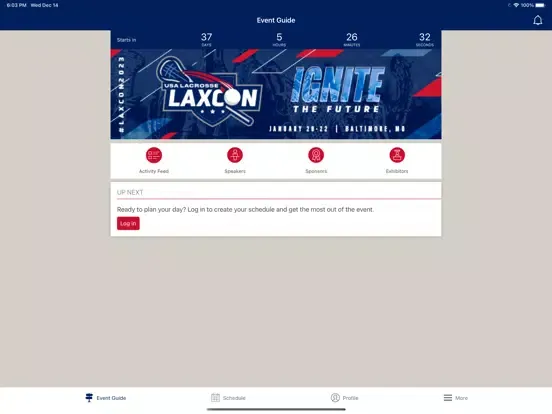 Capturas de pantalla de USA Lacrosse LaxCon iPad 