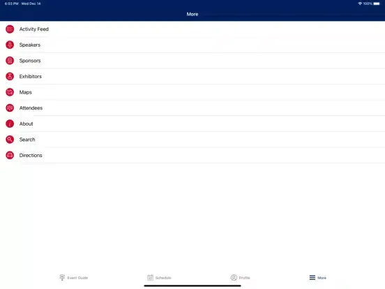 Capturas de pantalla de USA Lacrosse LaxCon iPad 