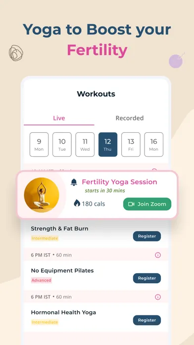 Fertility+ Ovulation Calendar Screenshots