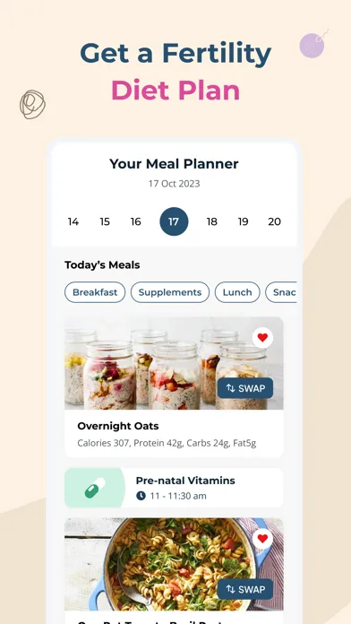 Fertility+ Ovulation Calendar Screenshots