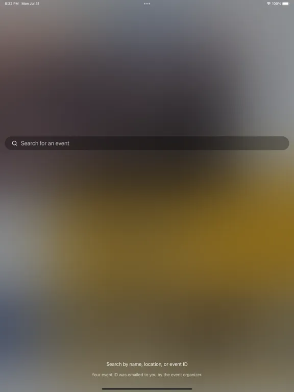 Zrzuty ekranu VDA Events iPad 