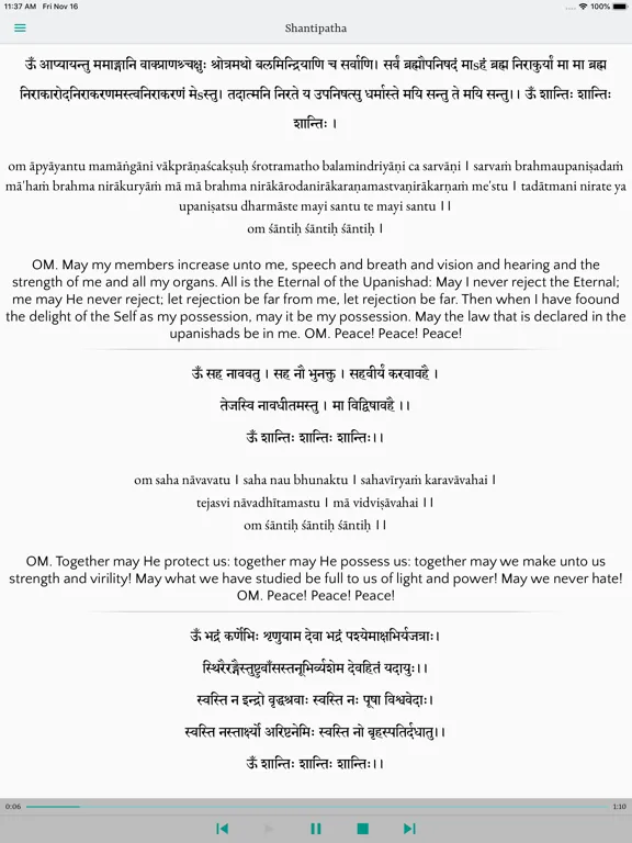 The Upanishads iPad  Screenshots
