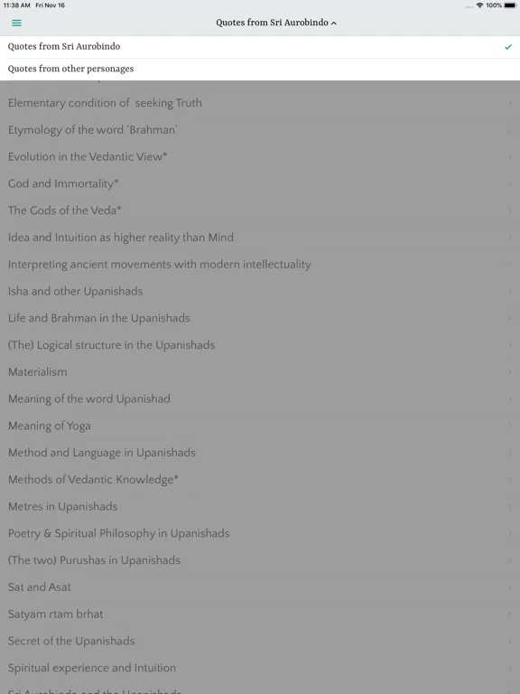 The Upanishads iPad  Screenshots