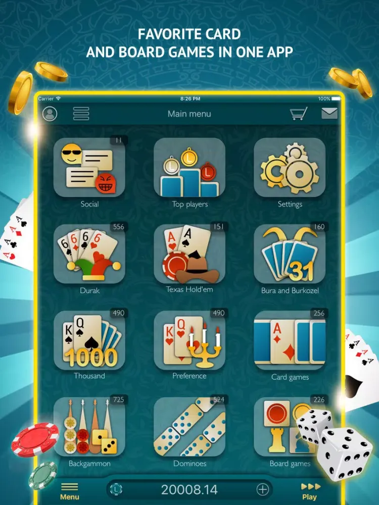 Скриншоты Club LiveGames iPad 
