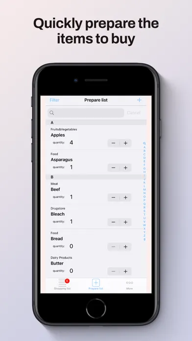 LiShop your shopping list スクリーンショット