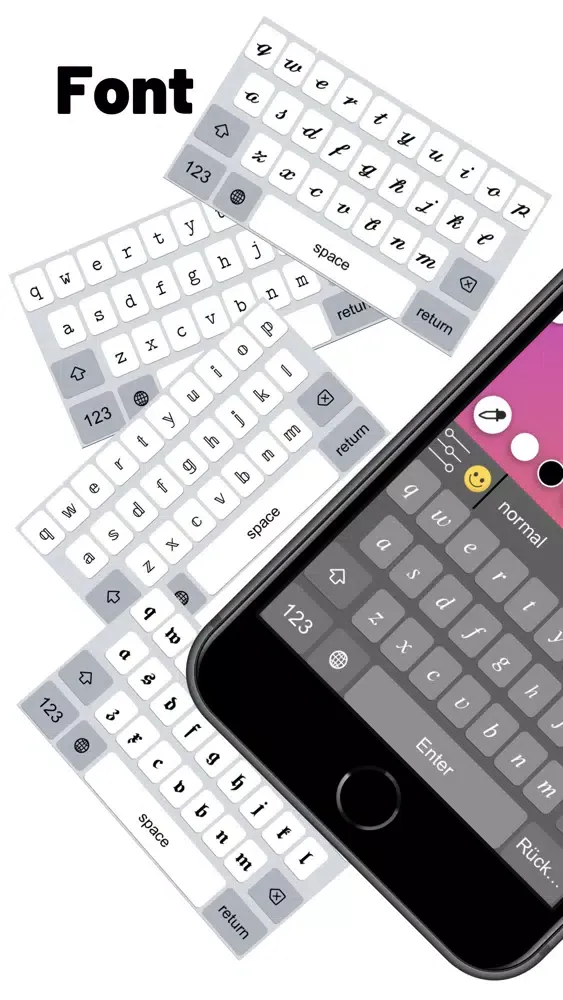 Capturas de pantalla de Fonts & Emoji keyboard