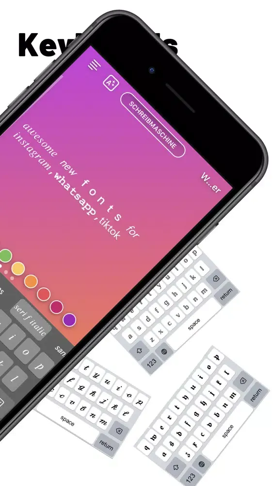 Capturas de pantalla de Fonts & Emoji keyboard