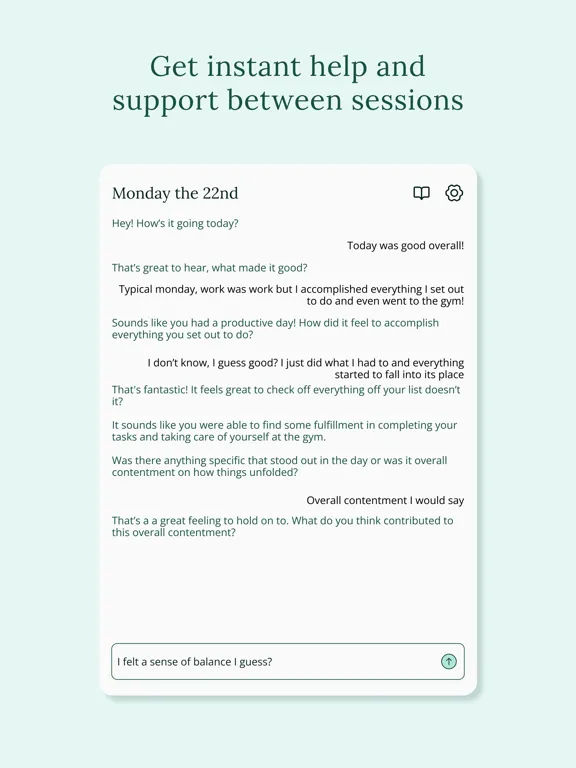 Capturas de pantalla de Emotional Support: Verba AI iPad 