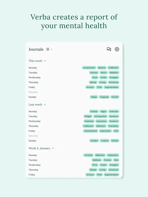 Capturas de pantalla de Emotional Support: Verba AI iPad 