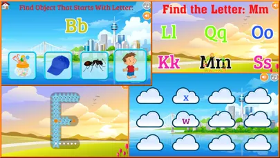 Zrzuty ekranu ABC Kids Games: Learning Alphabet with 8 minigames