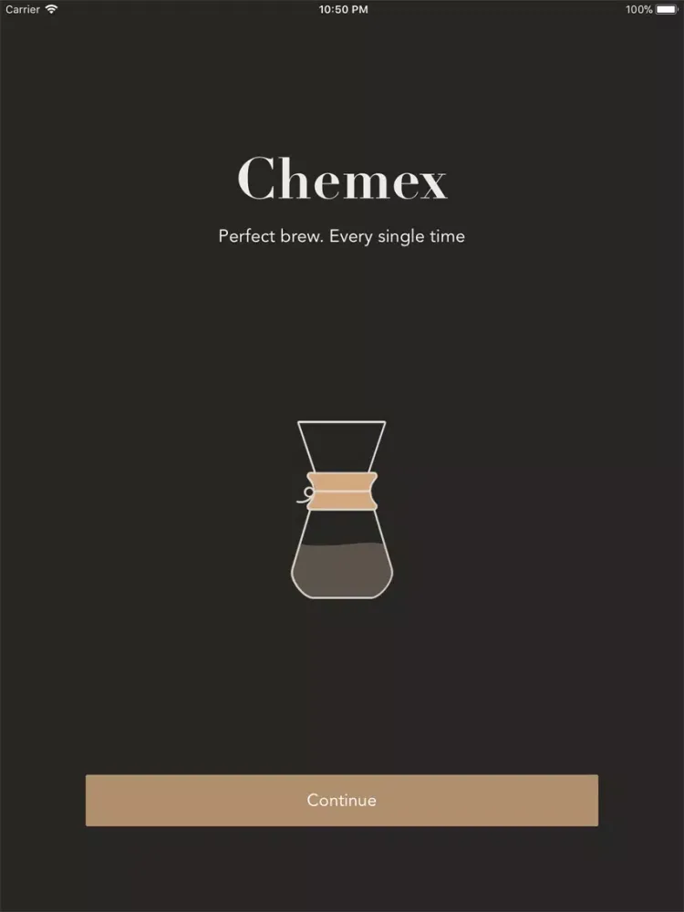 Capturas de tela do Chemex Brew Timer iPad 