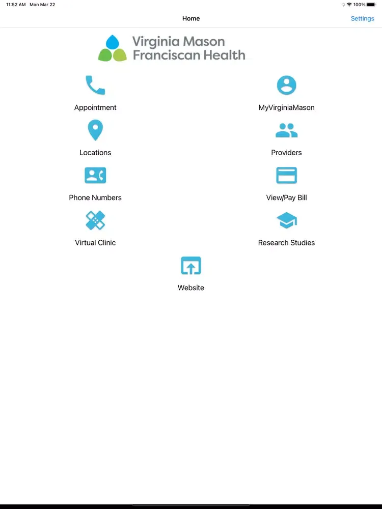 Virginia Mason Mobile iPad 应用截图