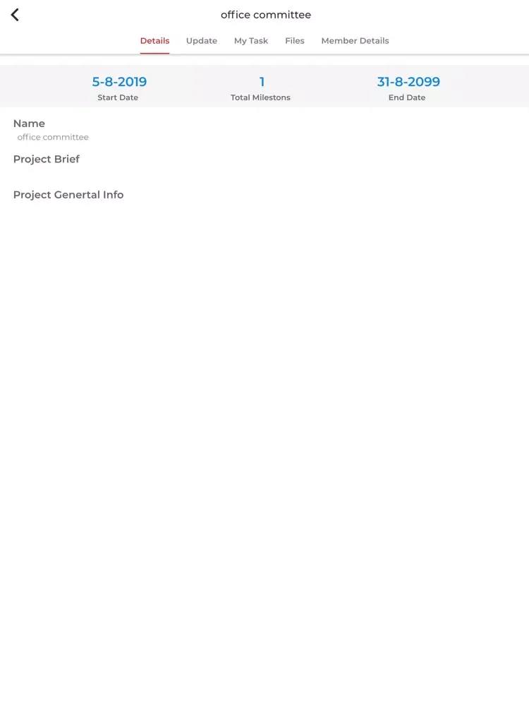 Capturas de pantalla de VUF Project Management iPad 