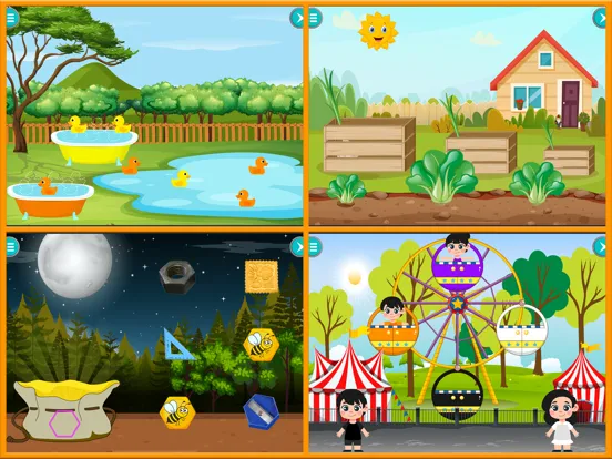 ภาพหน้าจอของ Baby Games: Shape Color & Size iPad 