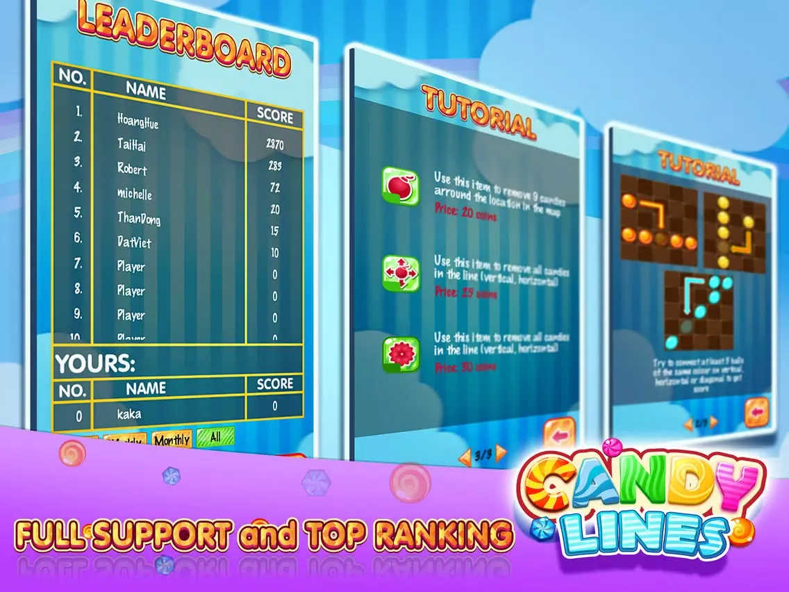 Ảnh chụp màn hình của Candy Lines HD iPad 
