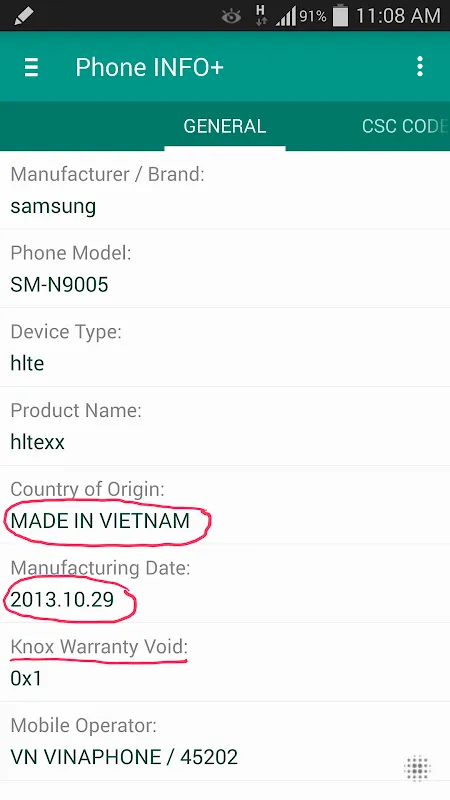 Phone INFO應用截圖