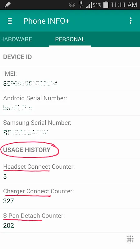 Phone INFO應用截圖