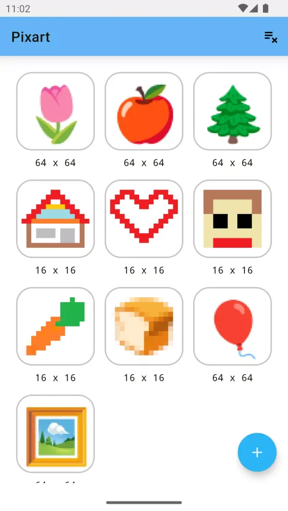 Tangkapan skrin Pixart