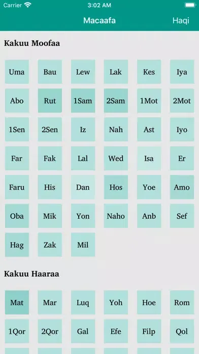 Macaafa Qulqulluu Afaan Oromoo Ekran Görüntüleri