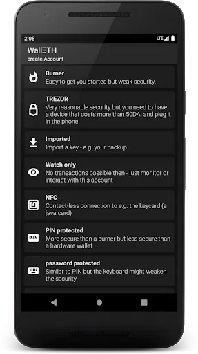تصاویر WallETH Ethereum Wallet