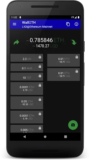 تصاویر WallETH Ethereum Wallet
