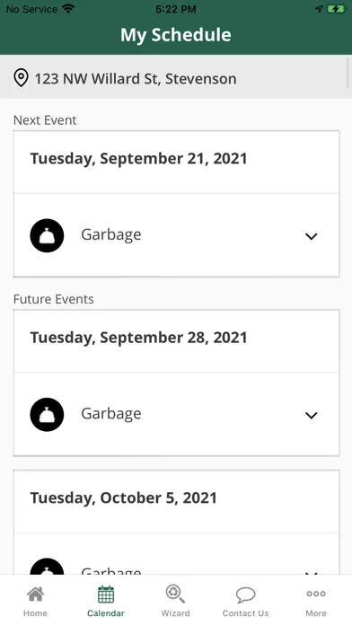 WasteConnect Screenshots