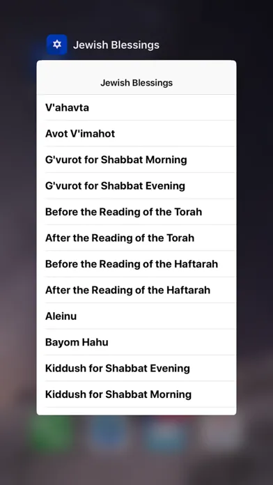 Tangkapan skrin Bless Up - Jewish Blessings