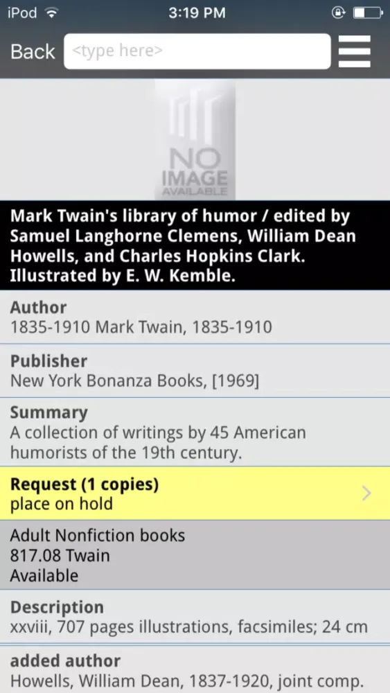 Tangkapan skrin West Des Moines Public Library