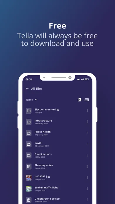 Tella - Document & Protect স্ক্রিনশট