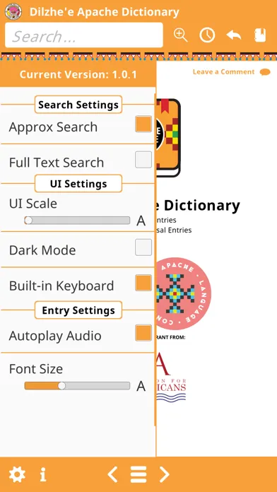 Dilzhe'e Apache Dictionary स्क्रीनशॉट
