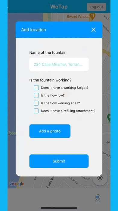 Screenshot di WeTap Drinking Fountain Finder