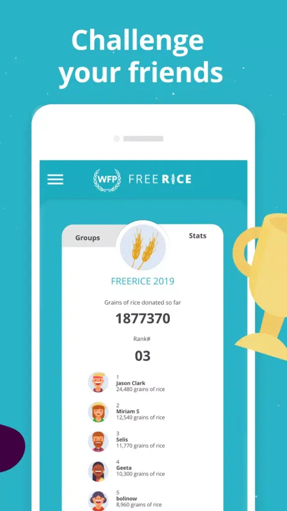 Tangkapan layar Freerice