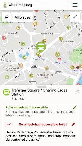 Capturas de pantalla de Wheelmap
