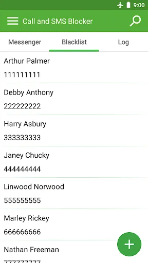 Zrzuty ekranu Call & SMS Blocker - Blacklist