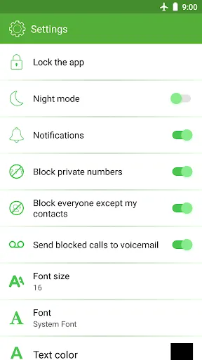 Zrzuty ekranu Call & SMS Blocker - Blacklist