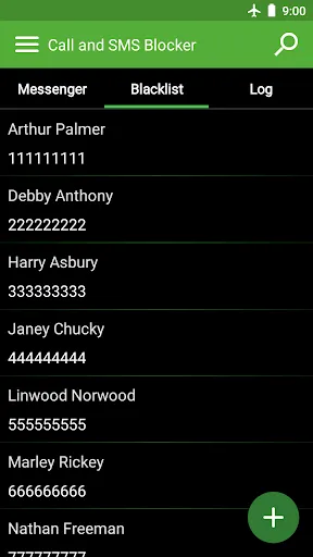 Zrzuty ekranu Call & SMS Blocker - Blacklist