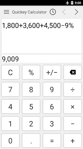 Calculator app Screenshots