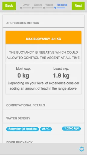 Scuba diving buoyancy and scub Screenshots